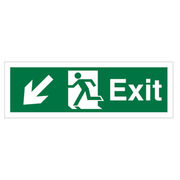 Exit (Down / Left Arrow) Sign